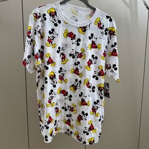 Disney Mickey Mouse Tee - White, Black, Red, Yellow